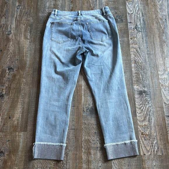 Tribal | Skinny Rhinestone Cuff Jeans - Picture 6 of 8